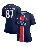 Paris Saint-Germain Joao Neves #87 Kotipaita Naisten 2024-25 Lyhythihainen